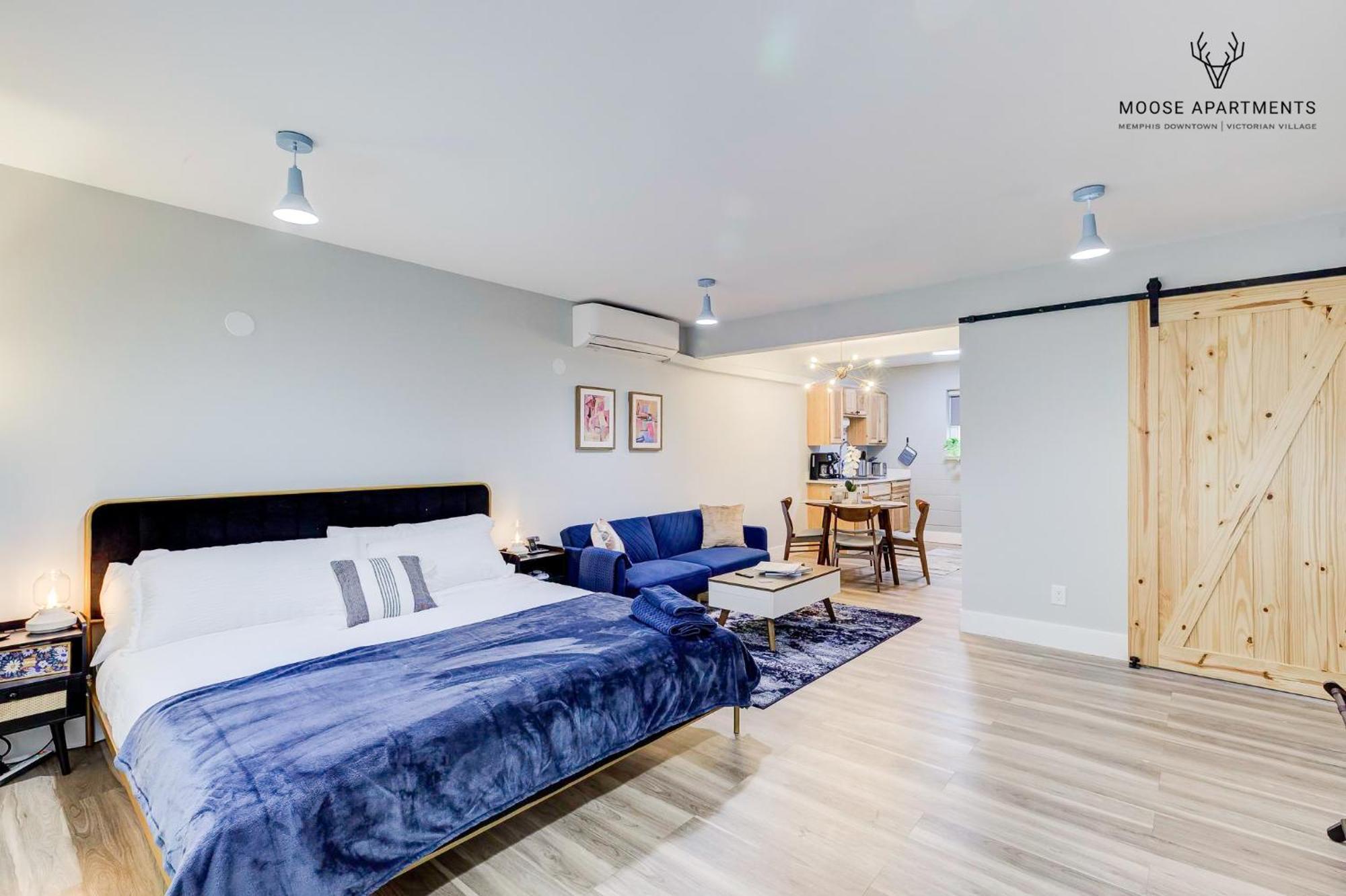 The Moose #9 - Brand New Luxe Modern Loft With Free Parking, King Bed & Fast Wifi Apartment Memphis Luaran gambar
