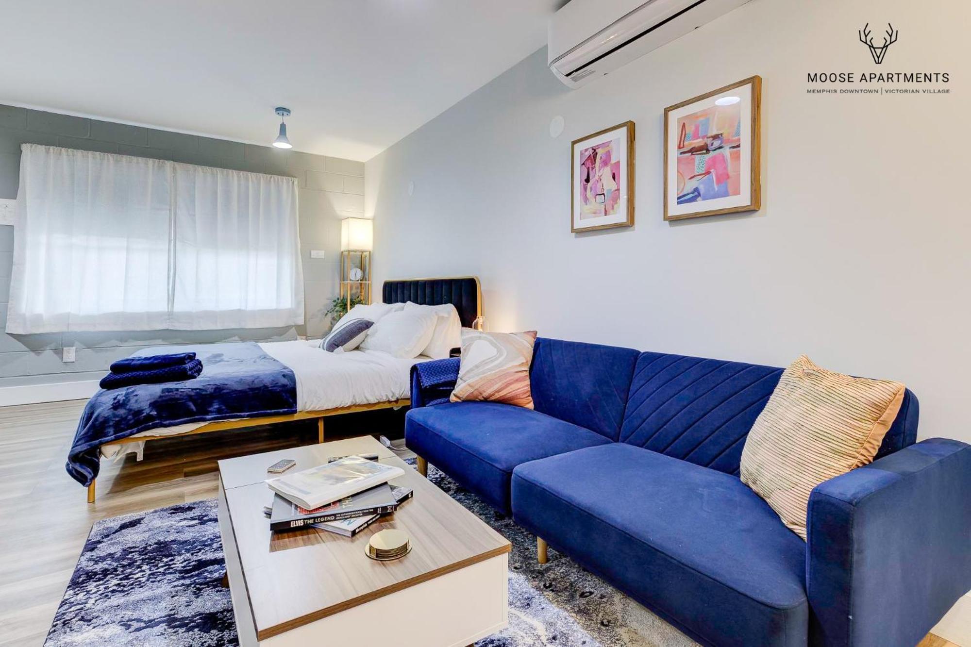 The Moose #9 - Brand New Luxe Modern Loft With Free Parking, King Bed & Fast Wifi Apartment Memphis Luaran gambar