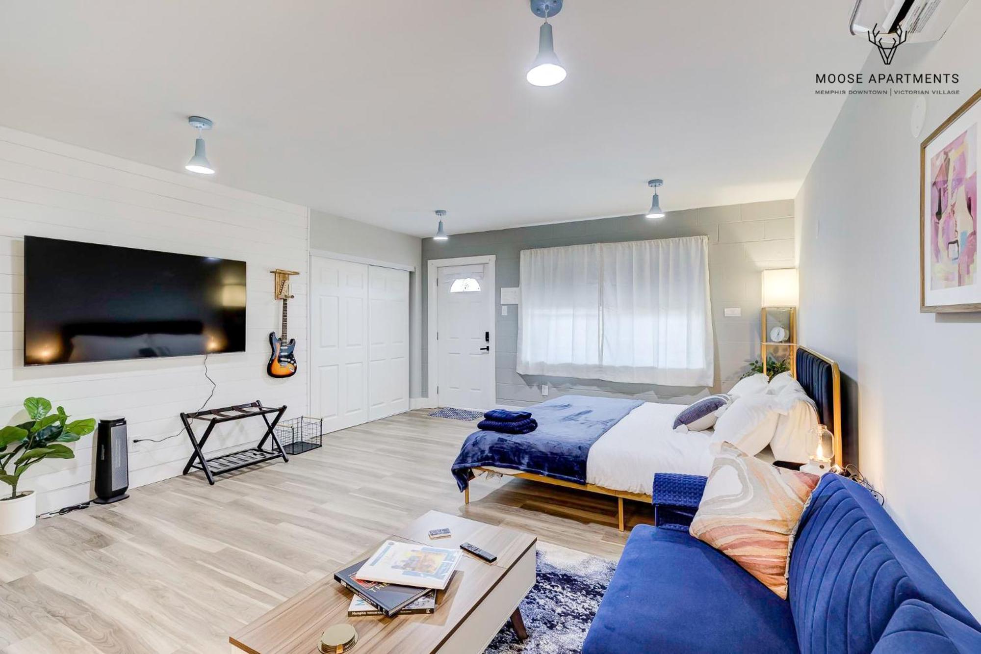 The Moose #9 - Brand New Luxe Modern Loft With Free Parking, King Bed & Fast Wifi Apartment Memphis Luaran gambar